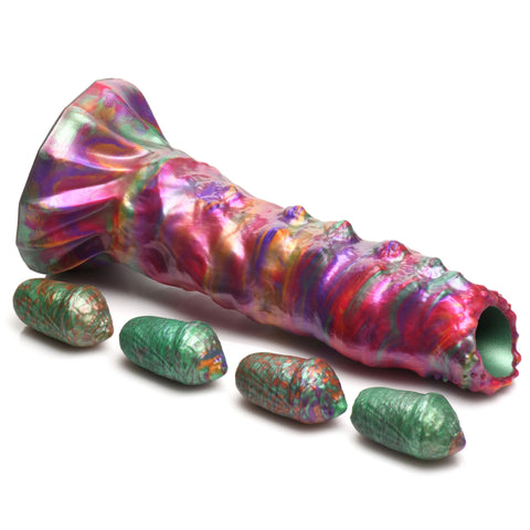 Larva Silicone Ovipositor Dildo with Eggs Fantasy Dongs