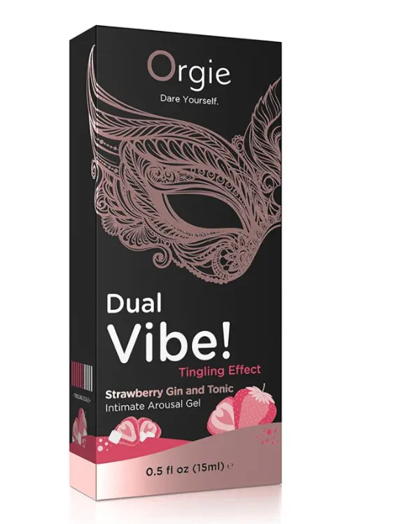 Dual Vibe Gin and Tonic Strawberry Kissable Liquid – Intimate Gel Vibrator > Lube > Oral Gels & Sprays