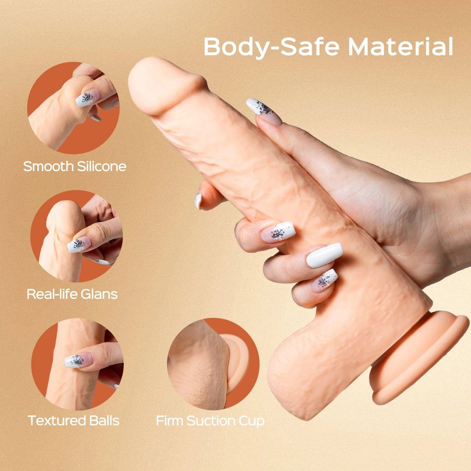 Luis App Controlled 8.5 Inch Realistic Thrusting Dildo Toy Dongs Realistic