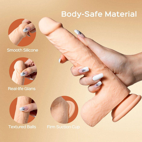 Luis App Controlled 8.5 Inch Realistic Thrusting Dildo Toy Dongs Realistic