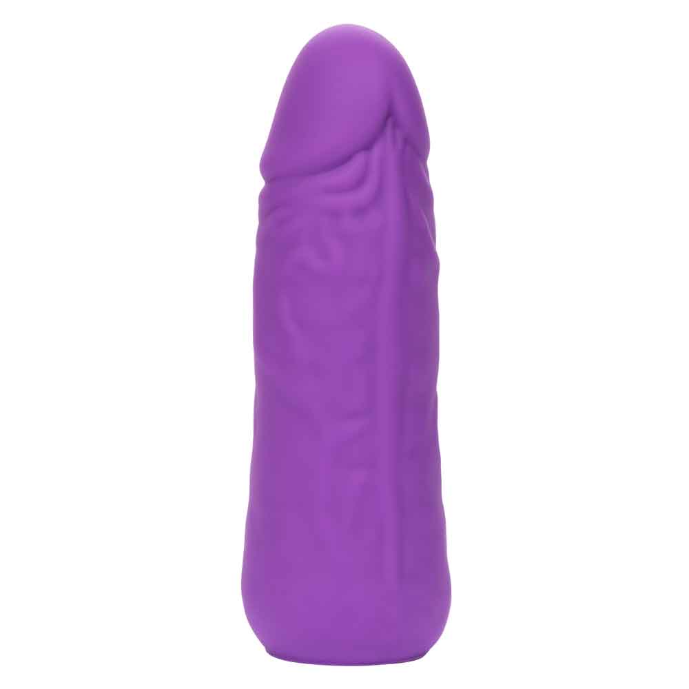 Mini Vibrating Studs 4.25 Inch 10.75 cm Liquid Silicone Vibrator Purple BULLETS