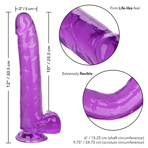 Size Queen 10 Inch Realistic Blue Dildo for Adult Intimacy Fun Dongs Big
