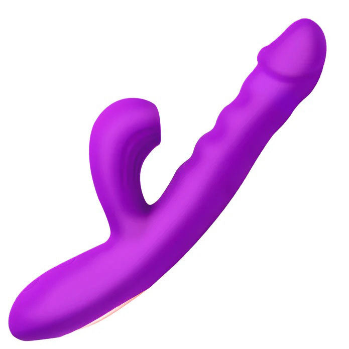 Thrusting & Sucking Rabbit Vibrator - Purple > Vibrators > Ladies > Rabbit Multi