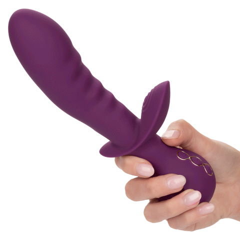 Obsession Lover Turbo-Charged Dual Vibrator in Purple with 10 Vibration Functions and Waterproof Silicone Design Vibrators