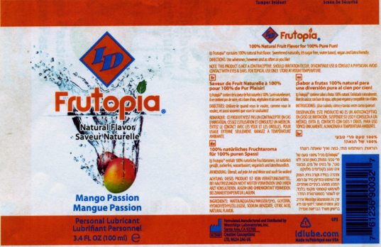 ID Frutopia Mango Personal Lubricant – Water-Based 100ml Lubricant > Lube > Flavoured