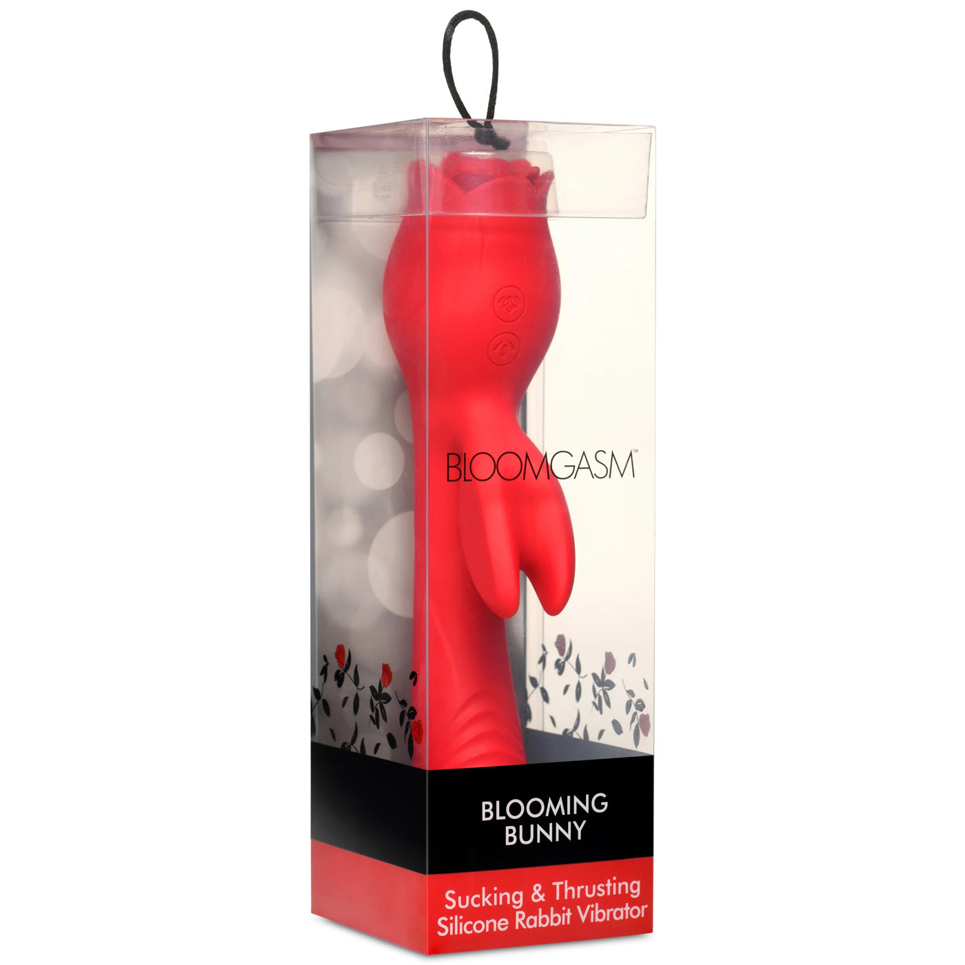 Blooming Bunny Silicone Rabbit Vibrator with Sucking Thrust Red > Sex Toys For Ladies > Clitoral Vibrators and Stimulators