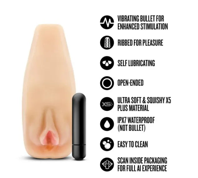 Enlust Sabrina – Male Masturbator With Bullet Vibrator > Sex Toys For Men > Masturbators > Vibrating