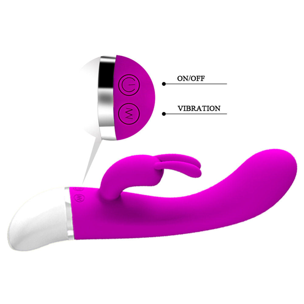 Pretty Love Freda (Pink) – Silicone 30 Function Rabbit Vibrator > Vibrators > Ladies > Rabbit