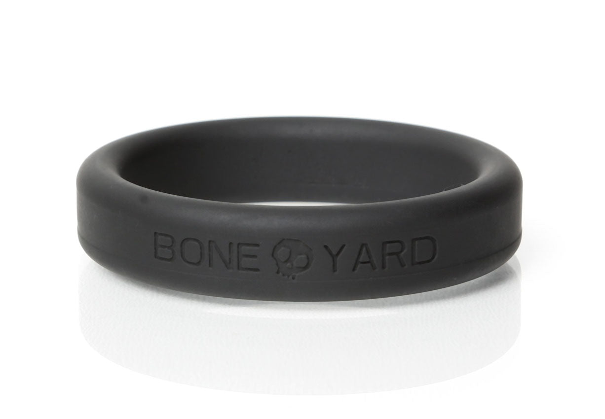 Boneyard Silicone Ring 45mm in Black - Comfortable and Durable > Cock Ring > Single