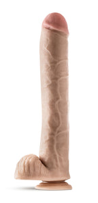 Dr. Michael 14 Inch Beige Realistic Dildo with Suction Base > Dildos > Oversized Toys