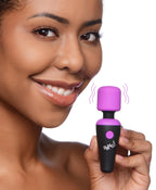 Bang! 10x Vibrating Mini Silicone Wand Purple – Travel Size with Flexible Neck and Powerful Vibration Purple Small > Sex Toys > Mini Massagers