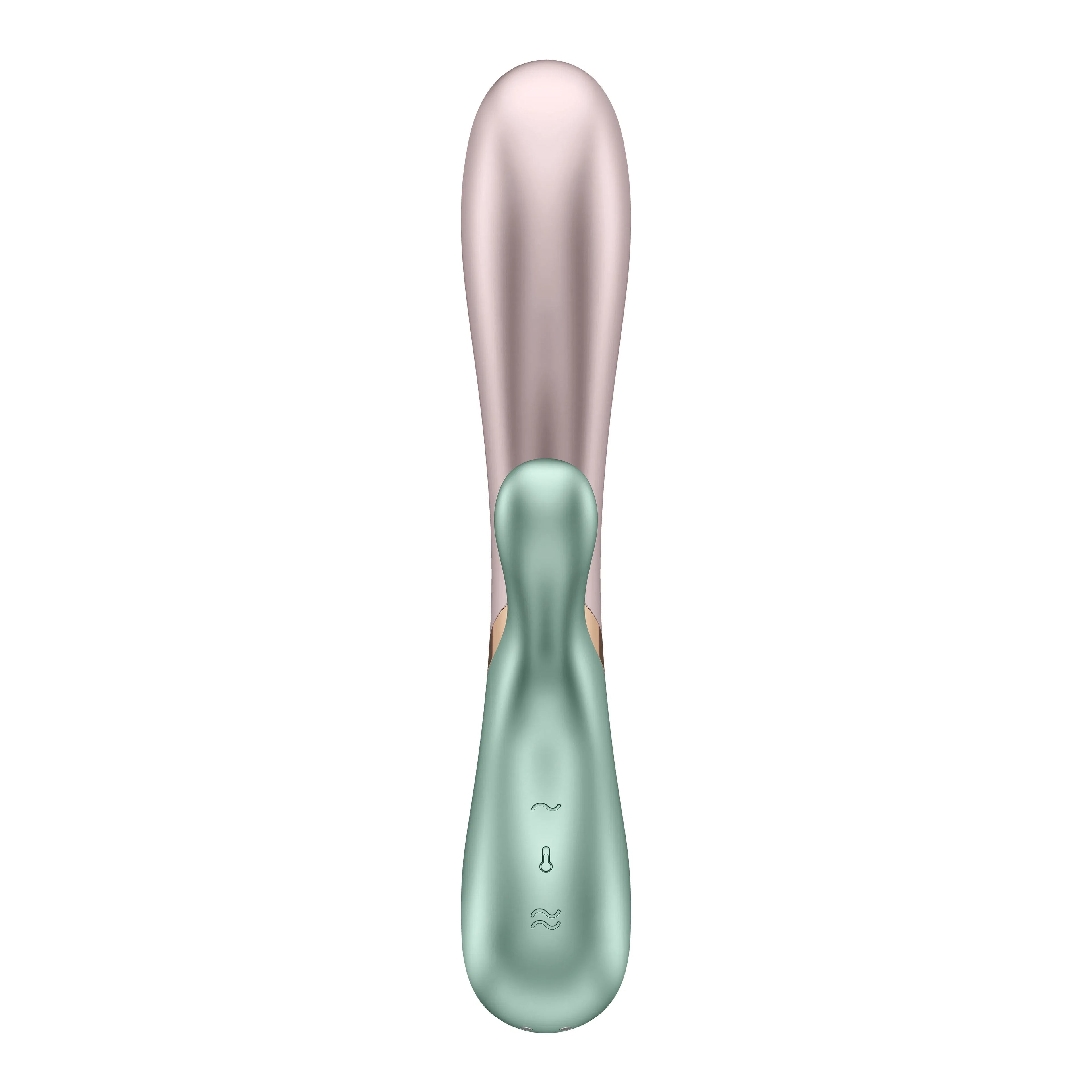 Satisfyer Hot Lover Warming Dual-Stim Vibrator Green with Bluetooth and App Control > Sex Toys > Couples Toys