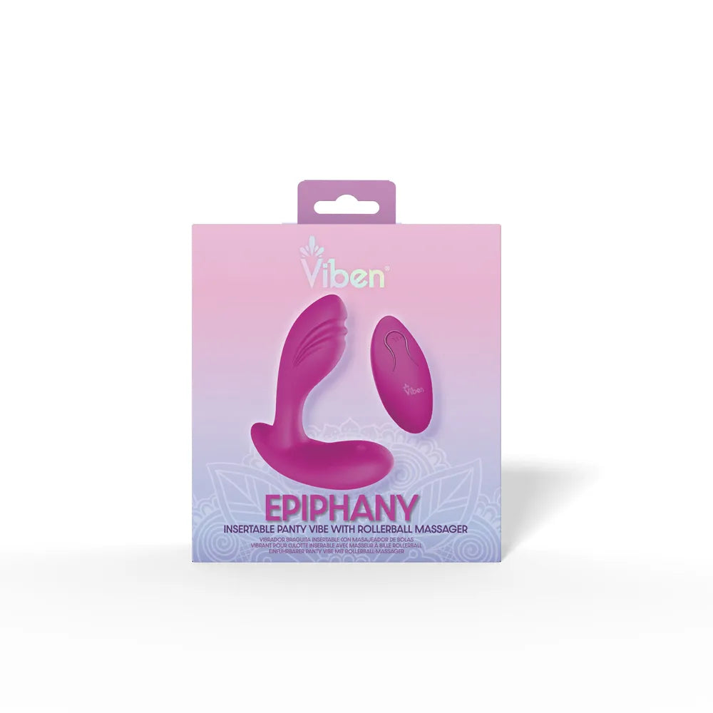 Epiphany Clitoral Rollerball Panty Vibe (Berry) – Remote-Controlled Dual Motor Panty Vibrator > Sex Toys For Ladies > Panty Vibes