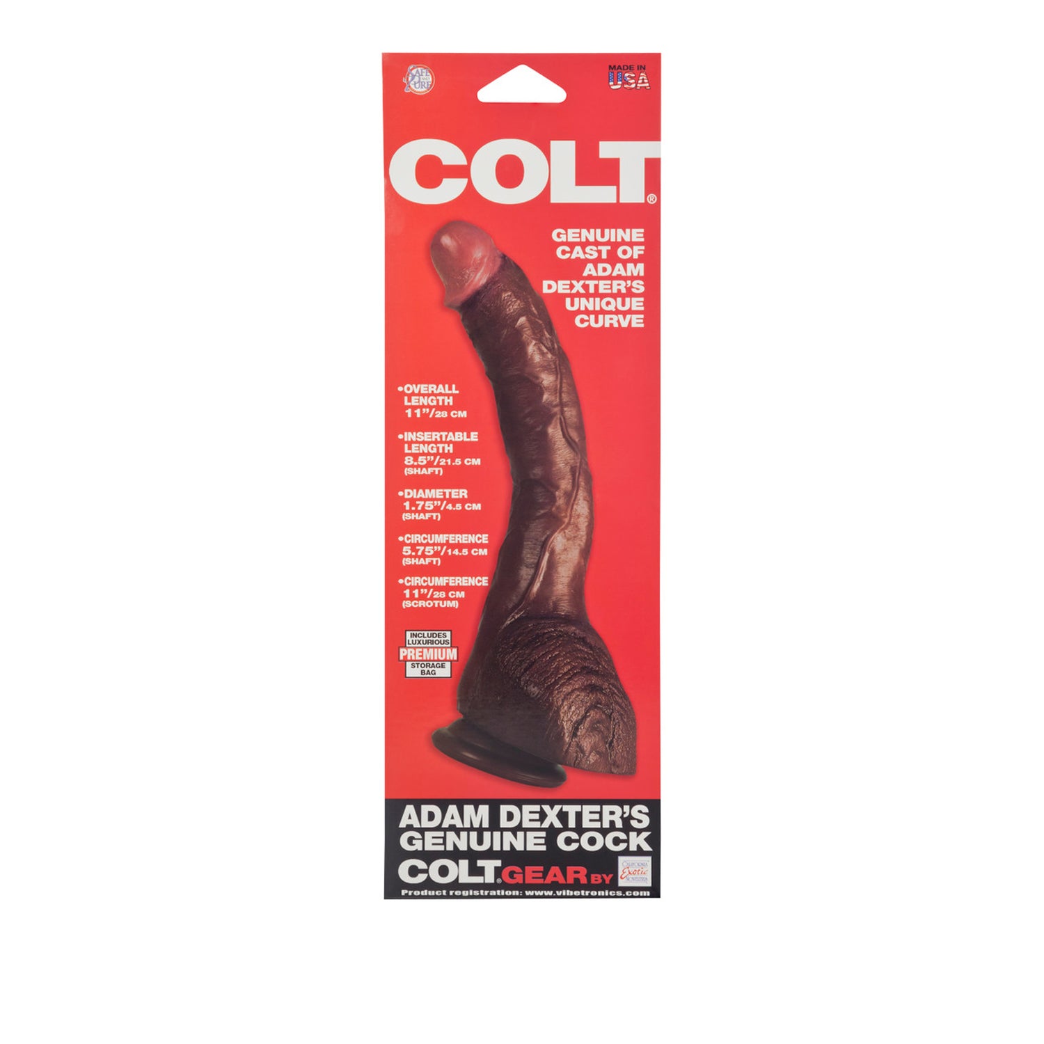 COLT Adam Dexters Realistic Cock Dildo Dongs Celebrity