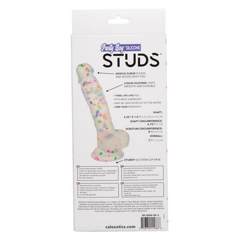 Party Boy Silicone Studs 5.25 Inch Smooth Adult Toy Multi Dildos & Dongs
