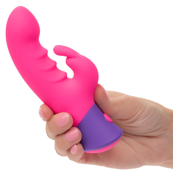 Rave Bunny Pink Silicone Dual-Action Massager with 10 Speeds USB Rechargeable Waterproof IPX7 VIBRATORS-RABBIT