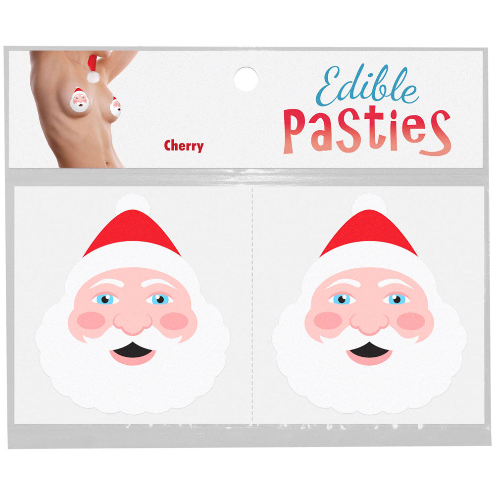 Santa Face Pasties (Cherry Flavored) – Edible Body Pasties Secondary image