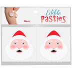 Santa Face Pasties (Cherry Flavored) – Edible Body Pasties > Clothes > Pasties