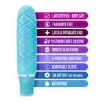 Luxe Cozi Mini Vibrator Blue