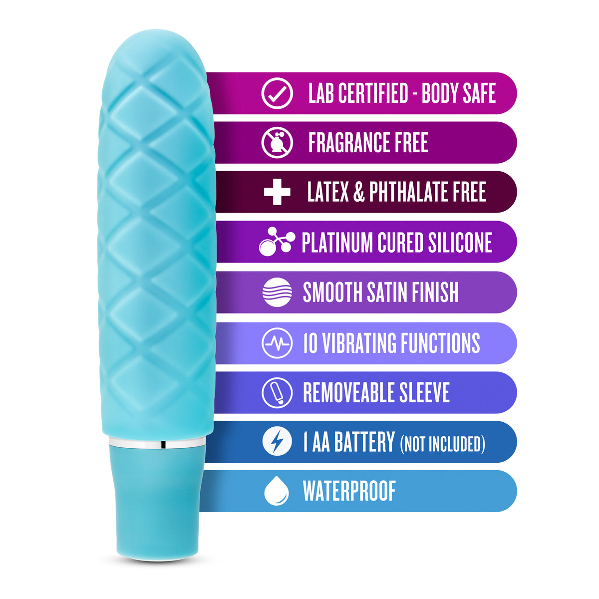 Luxe Cozi Mini Vibrator Blue