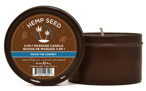 Hemp Seed 3-in-1 Massage Candle Ride My Sleigh 6oz/ 170 G Bath & Body