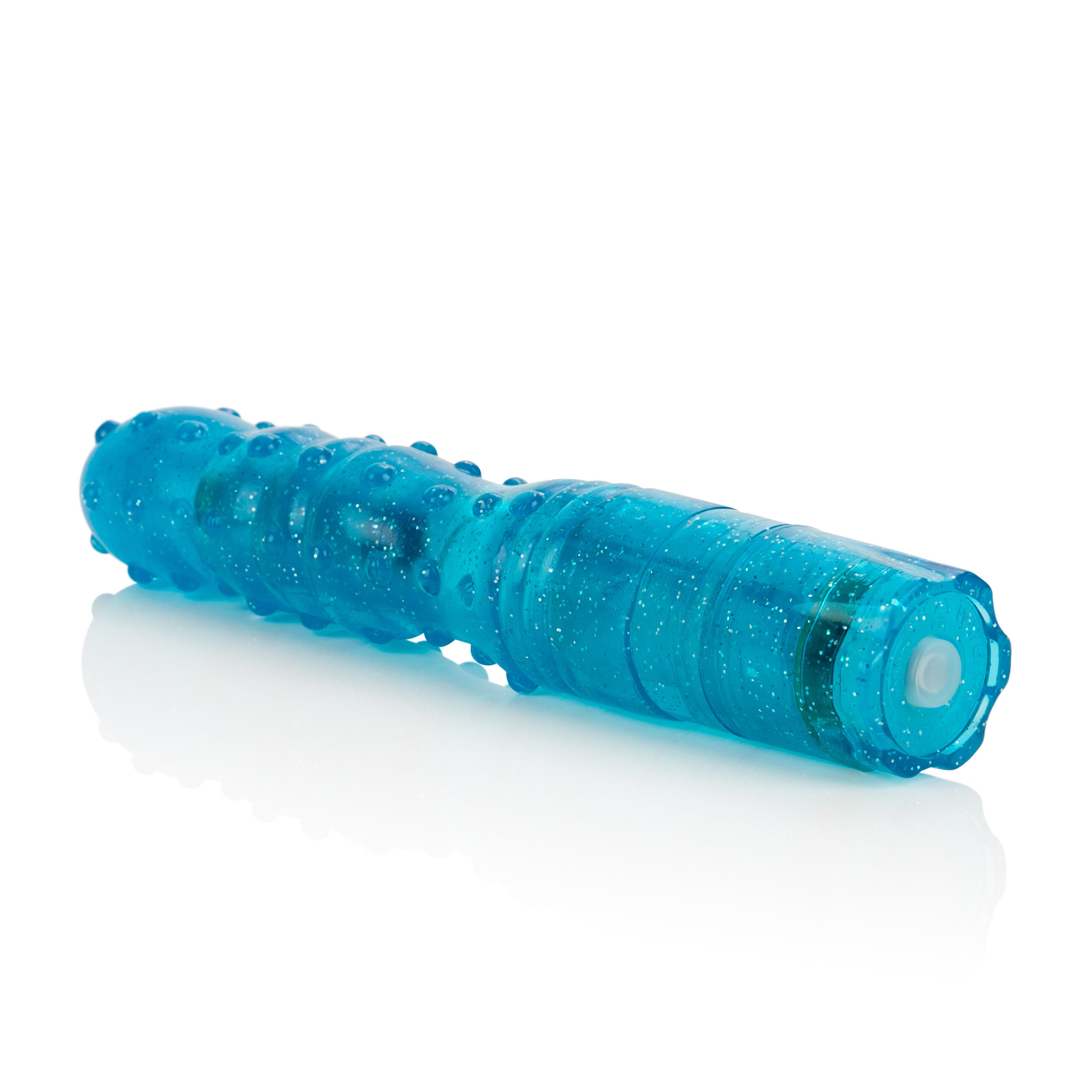 CalExotics Sparkle Softees Nubbie Soft Glittered Massager Toy Blue Vibrators
