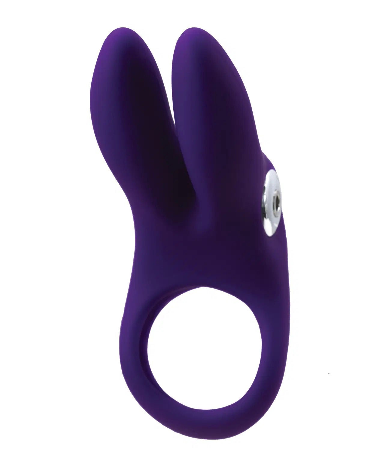 Sexy Bunny Rechargeable Deep Purple Vibrating Cockring Toy Cock Rings Vibrating