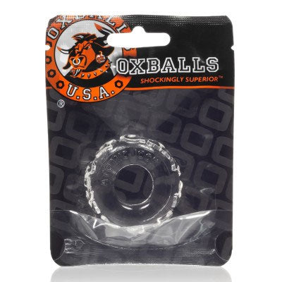 Jelly Bean Black Cockring by Oxballs Flexible Fit for Fun Clear > Cock Ring > Single