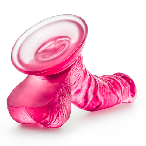 B Yours Sweet and Hard Pink Dong with Suction Cup Base Pink DONGS