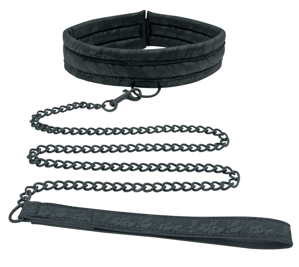 Sincerely Lace Collar and Leash Set Black > Bondage Gear > Collars & Leashes