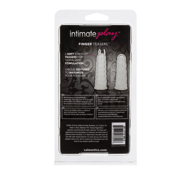 CalExotics Silicone Finger Teasers Soft Stretch-To-Fit Sleeves Finger Stimulator