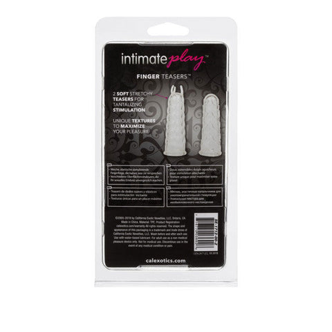 CalExotics Silicone Finger Teasers Soft Stretch-To-Fit Sleeves Finger Stimulator