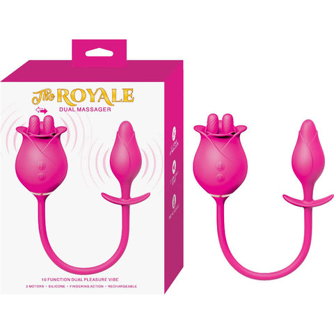 Royale Dual USB Rechargeable Adult Massager Vibrator Pink Pink Vibrators