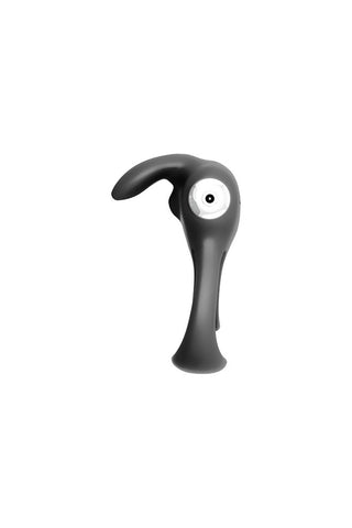 Thunder Bunny Rechargeable Dual Ring Black Pearl Adult Toy Cock Rings Vibrating