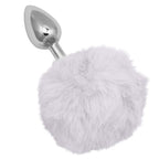 Running Wild Pink Bunny Tail Anal Plug with Metallic Probe > Anal Range > Tail Butt Plugs