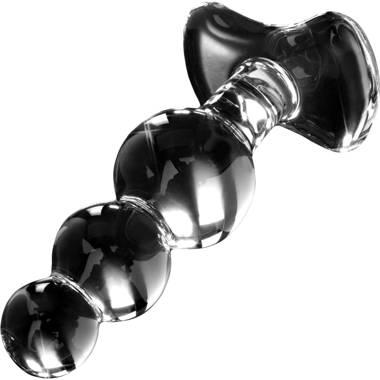 Icicles Clear Glass Anal Plug with Tapered Tip – Smooth Glass Anal Toy Secondary image