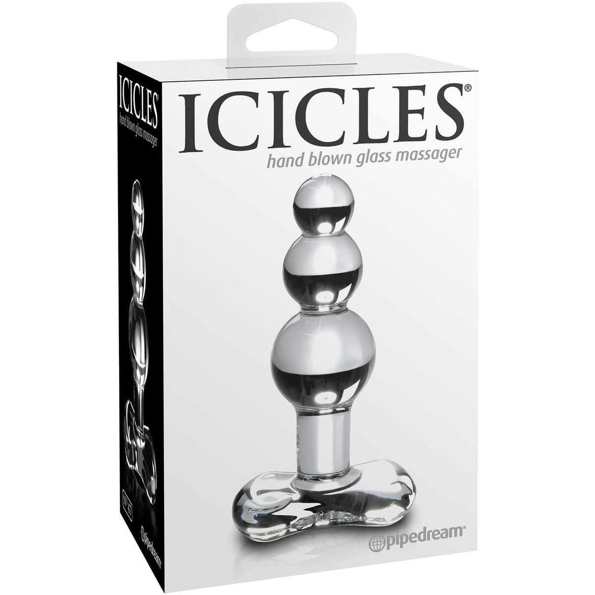 Icicles Clear Glass Anal Plug with Tapered Tip – Smooth Glass Anal Toy > Glass > Toys