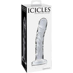 Icicles Clear Glass Massager with Curved G-Spot and P-Spot Stimulator > Glass > Dildos