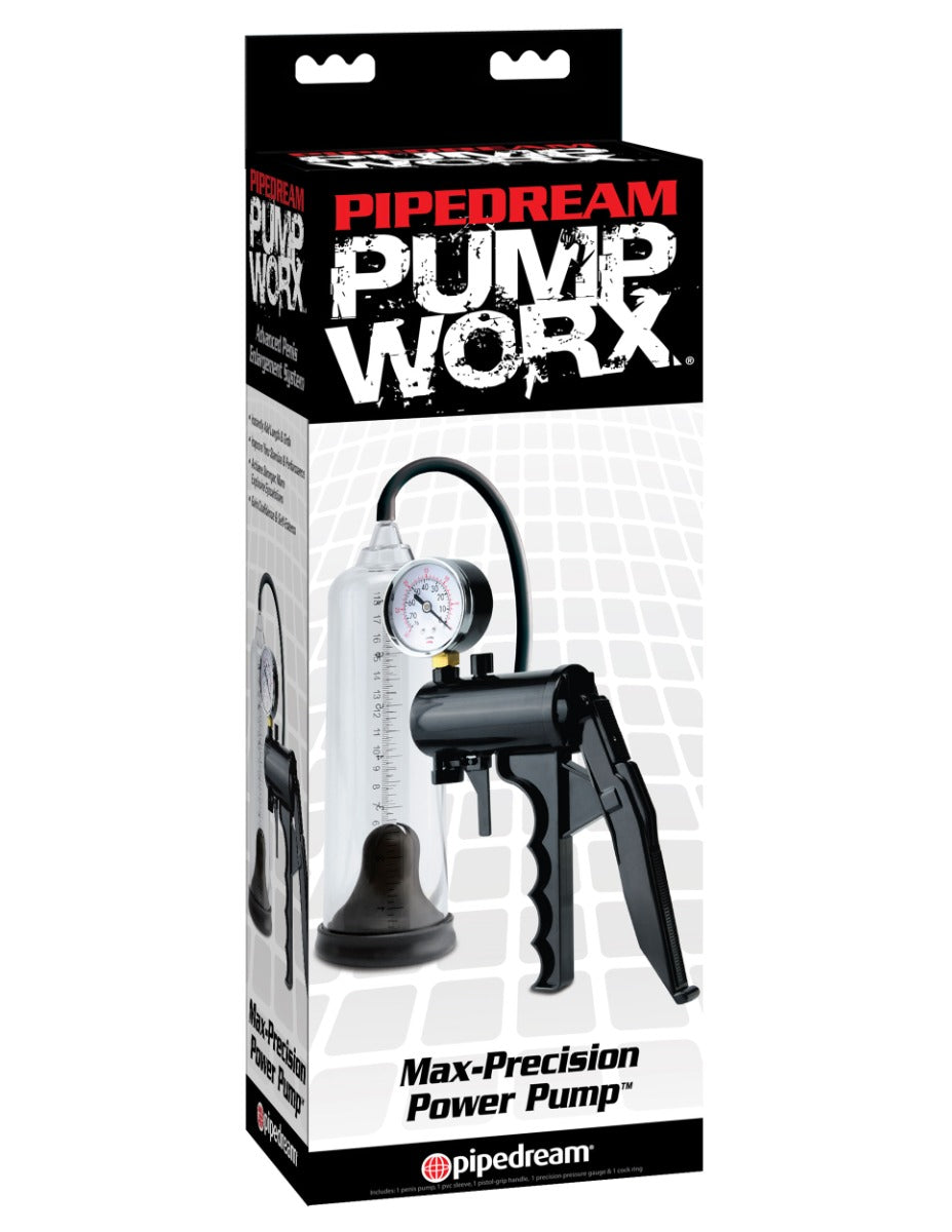 Pump Worx Max-Precision Power Pump – Heavy-Grade Acrylic 18cm Handheld Penis Pump > Pumps > Penis Pumps