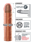 Fantasy X-tensions 2 Inch Extension – Penis Extension Sleeve > Sex Toys For Men > Penis Sleeves