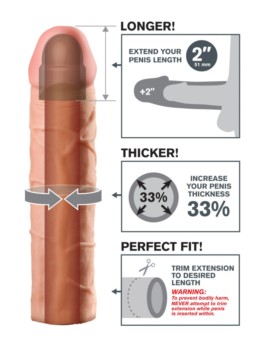 Fantasy X-tensions 2 Inch Extension – Penis Extension Sleeve > Sex Toys For Men > Penis Sleeves