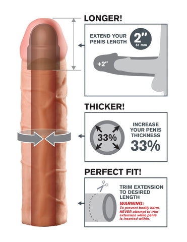Fantasy X-tensions 2 Inch Extension – Penis Extension Sleeve > Sex Toys For Men > Penis Sleeves