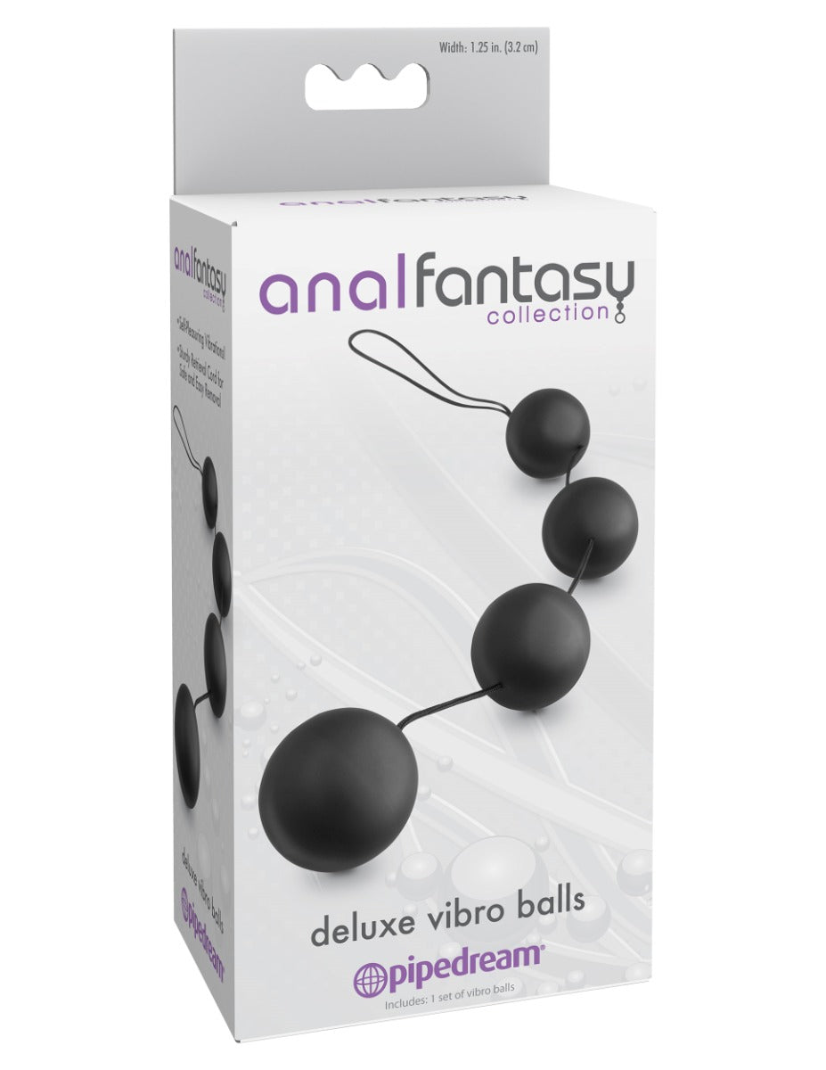 Anal Fantasy Collection Deluxe Vibro Balls – 1.25 Inch Weighted Vibrating Balls > Anal Range > Anal Beads