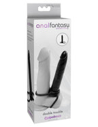 Anal Fantasy Collection Double Trouble 5.3 Inch Anal Dong and Cock Ring Set > Anal Range > Anal Probes