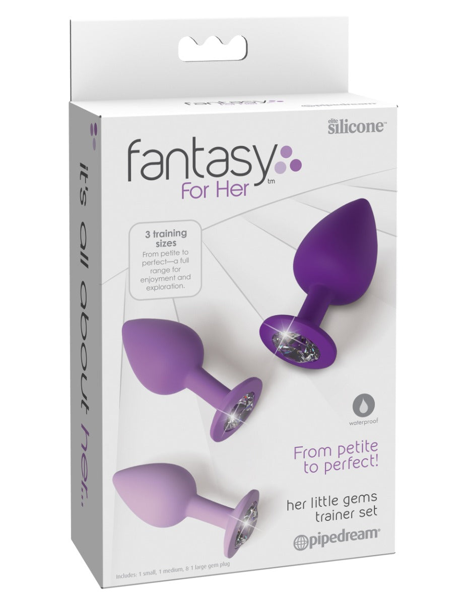 Fantasy For Her Little Gems Trainer Set – Set of 3 Sizes Anal Plugs > Anal Range > Butt Plug Kits
