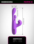 Fantasy For Her IntiMotion Pulse Pro 24 cm Swirling and Flicking Rabbit Vibrator > Vibrators > Ladies > Rabbit Multi