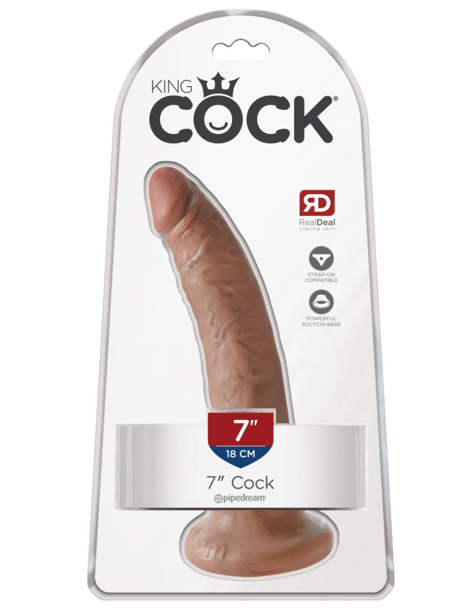 King Cock 7 Inch Tan Realistic Silicone Dildo > Dildos > Realistic Dildos