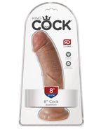 King Cock 8 Inch Realistic Dildo with Strong Suction Base – Silicone Adult Toy > Dildos > Realistic Dildos