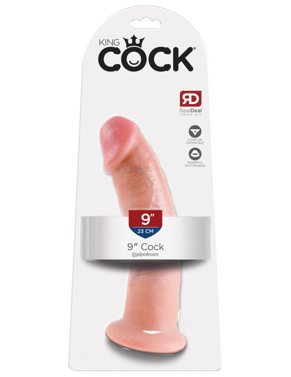 King Cock 9 Inch Realistic Silicone Dildo > Dildos > Large Dildos