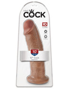 Pipedream King Cock 10 Inch Suction Sensation Dildo Tan > Dildos > Large Dildos